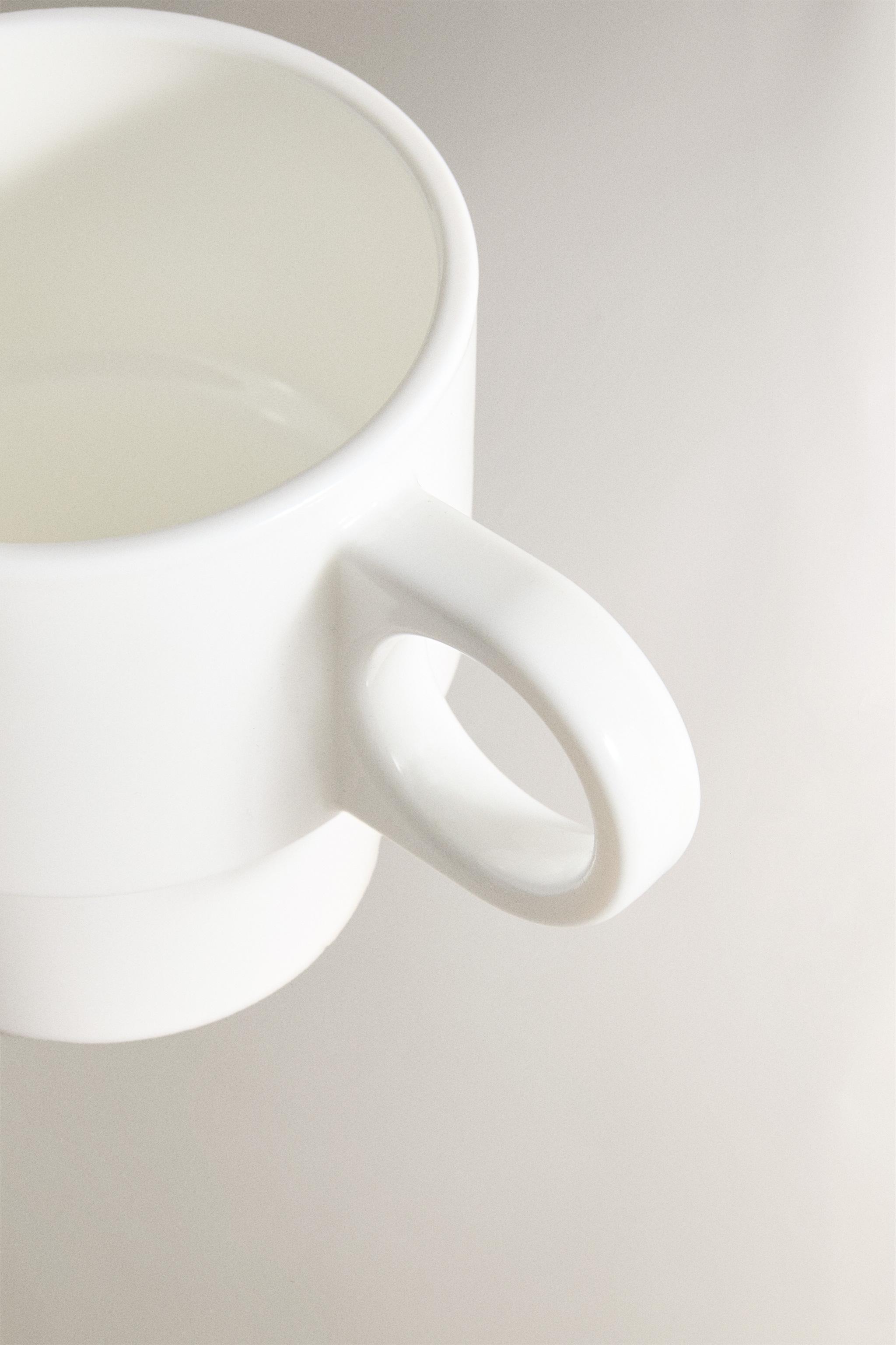 TASSE VERRE RECYCLABLE BLANC